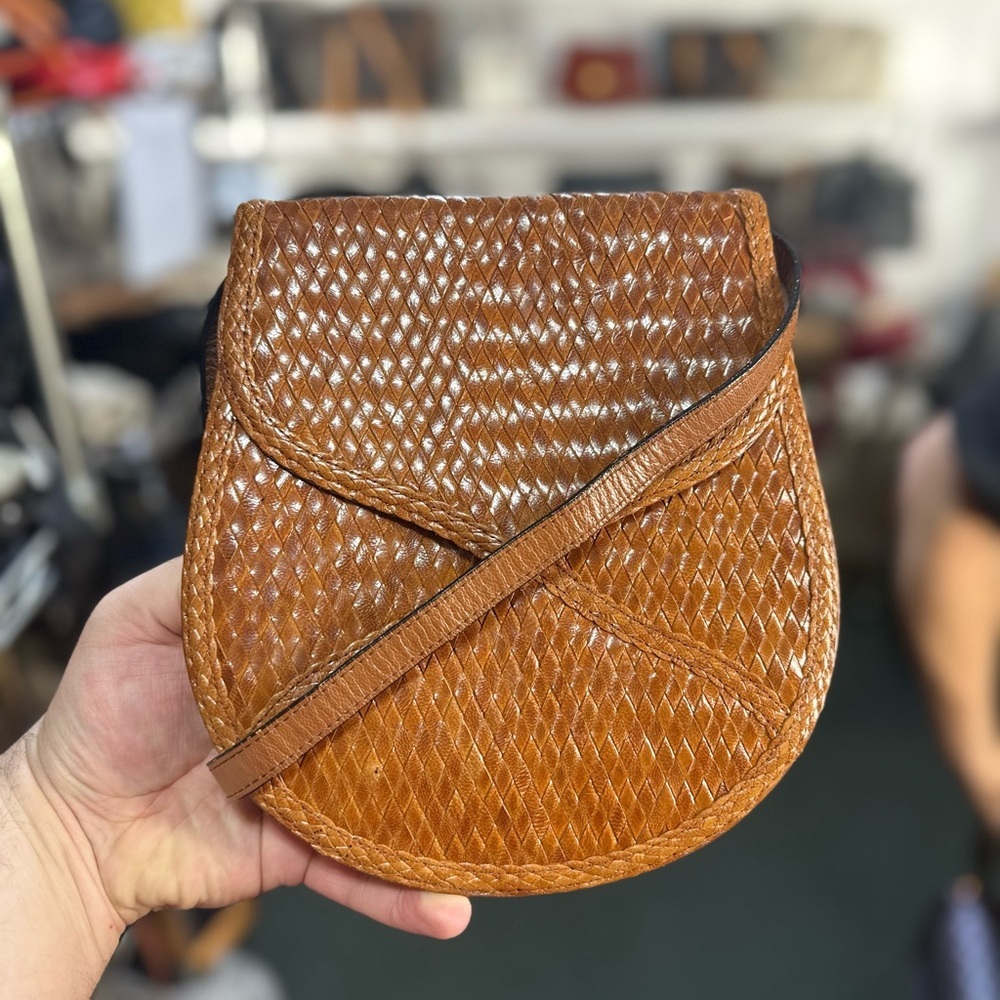 YSL WOVEN FLAP BAG